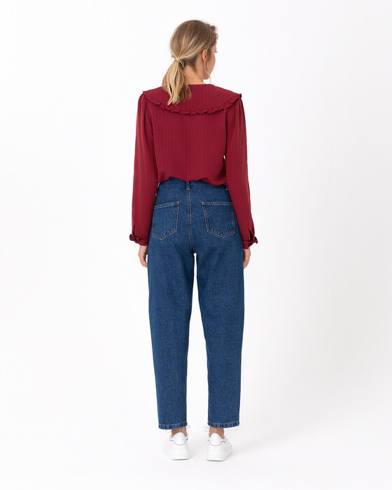 Bebe Yaka Kareli Gömlek