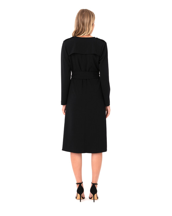 Kemerli Kruvaze Elbise