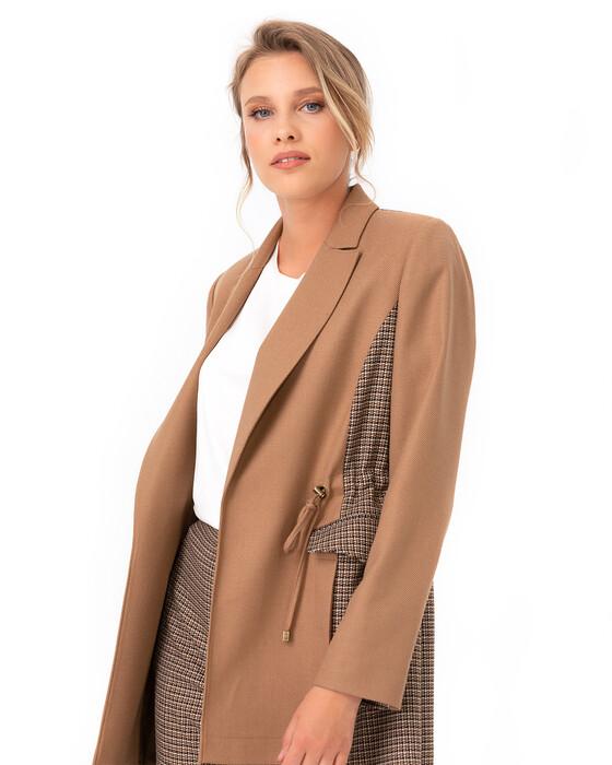 SEÇİL HOUNDSTOOTH CHECK PATTERN DETAILED JACKET