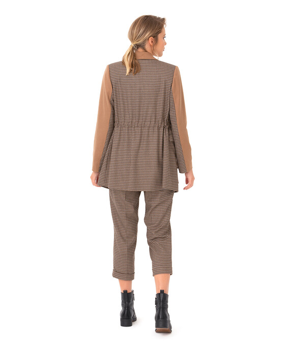 SEÇİL HOUNDSTOOTH CHECK PATTERN DETAILED JACKET