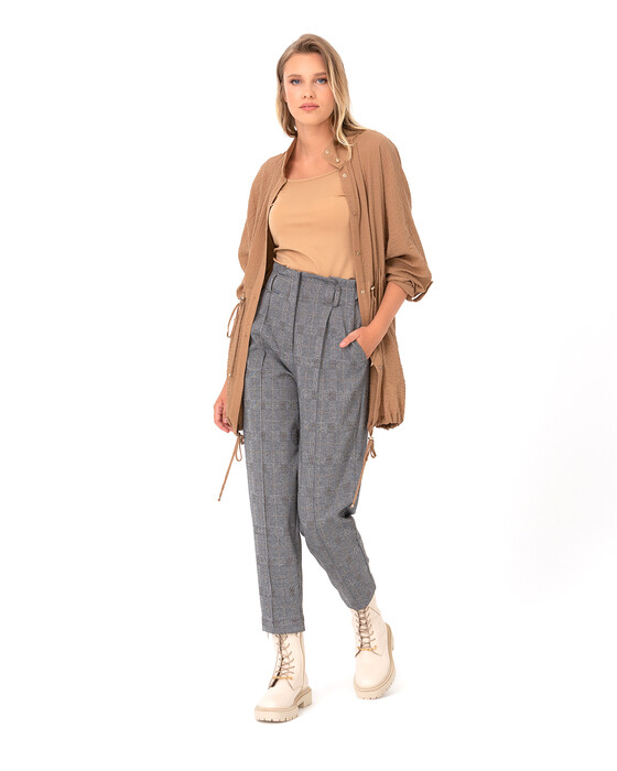 SEÇİL WOMEN'S JACKET WITH LACE-UP DETAIL