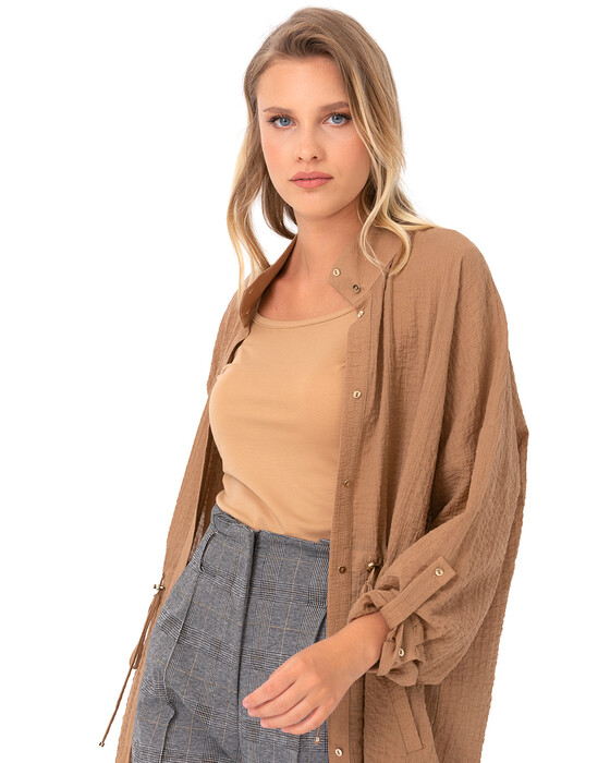 SEÇİL WOMEN'S JACKET WITH LACE-UP DETAIL