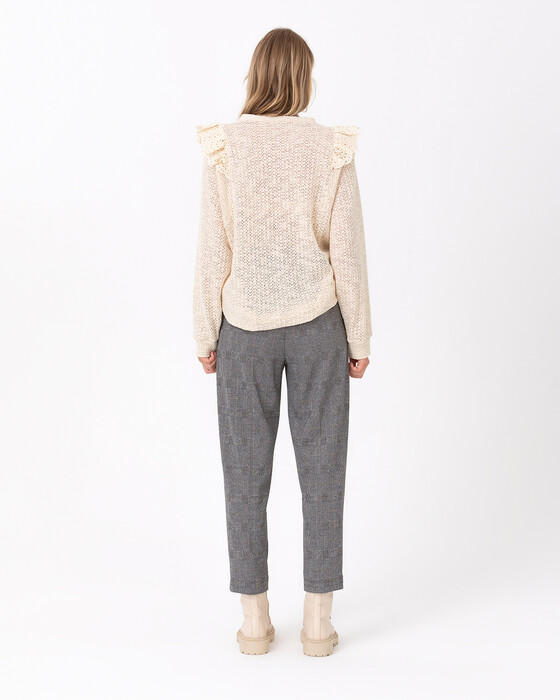 Kare Desenli Pantolon