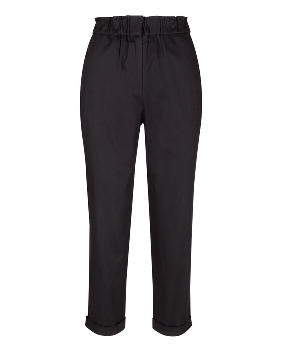 Elastik Bel Duble Paça Pantolon