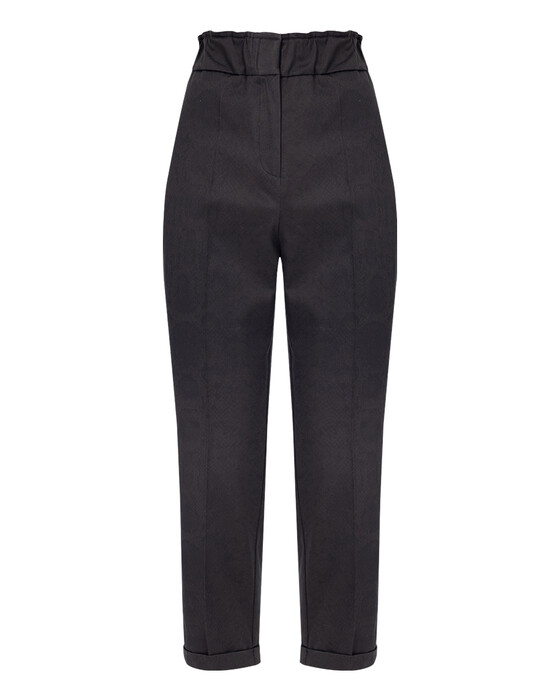 SEÇİL ELASTIC WAIST DOUBLE LEG TROUSERS