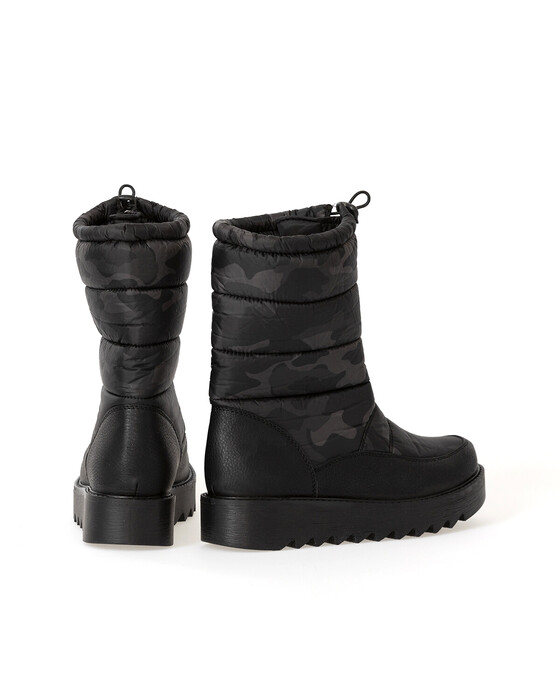 ZIPPER DETAILED SNOW BOOTS