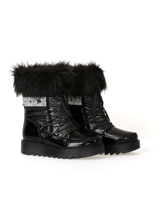FEATHER DETAILED SNOW BOOT