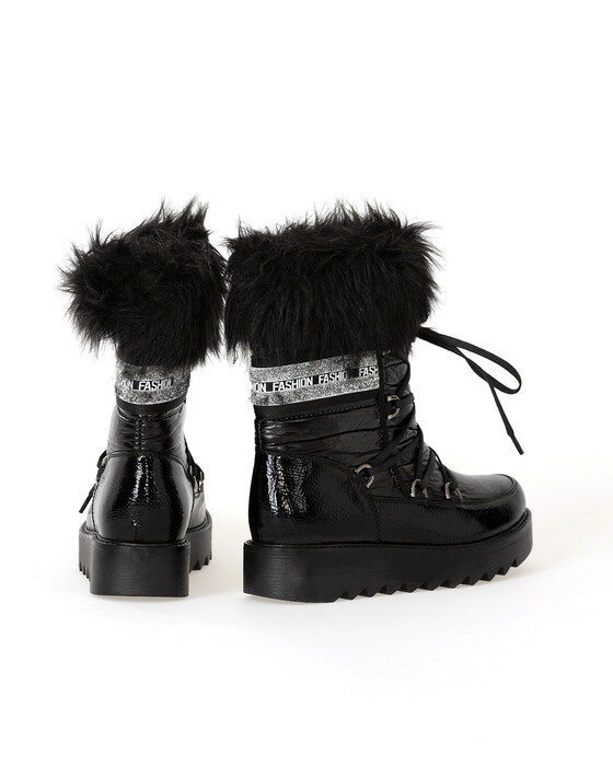 FEATHER DETAILED SNOW BOOT