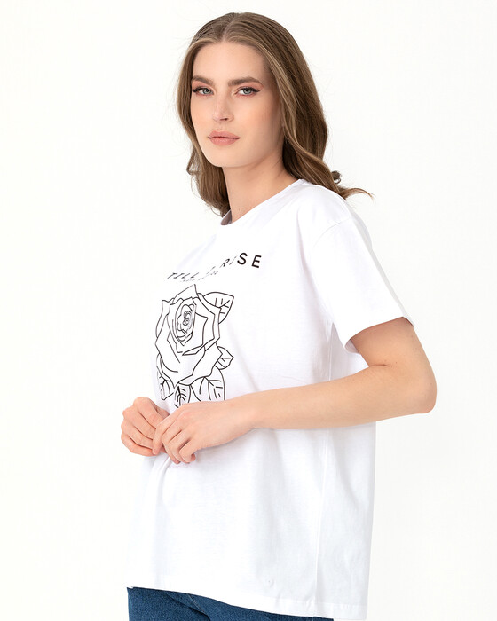 Baskılı Kısa Kollu Tişört