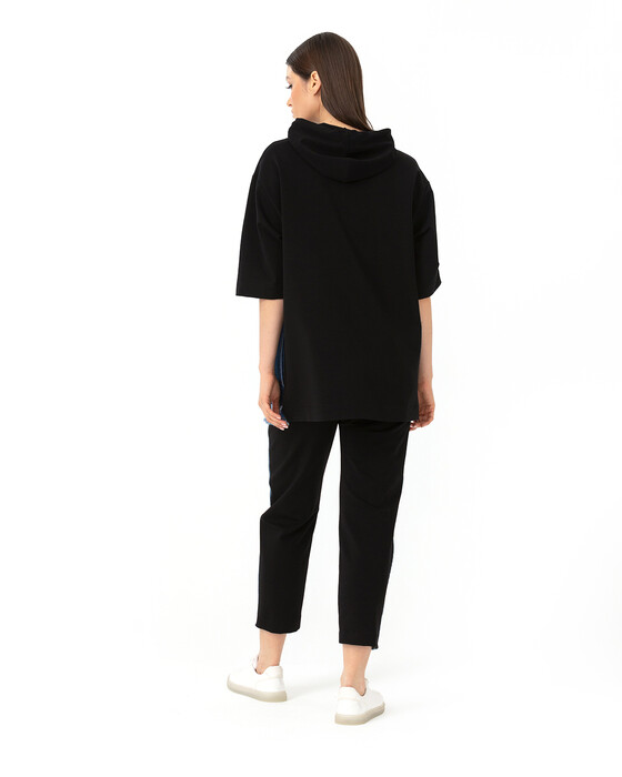 Denim Detaylı Sweatshırt