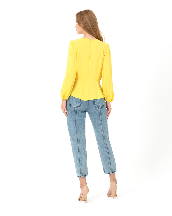 Önü Bağlamalı Bluz