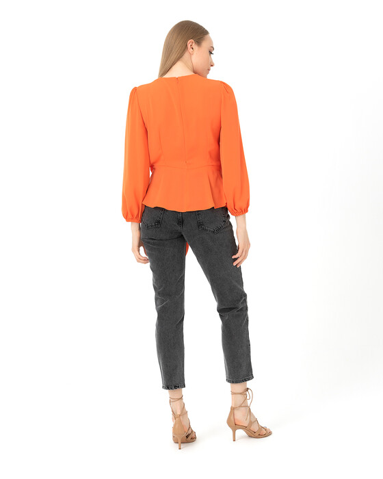 Önü Bağlamalı Bluz