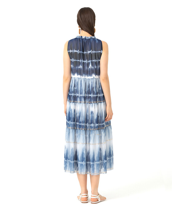 Volanlı Kolsuz Elbise