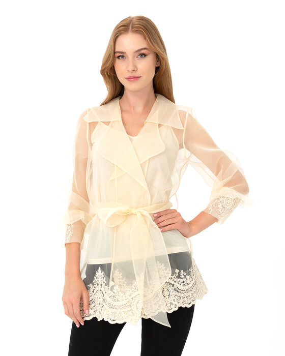 Fistolu Organze Ceket