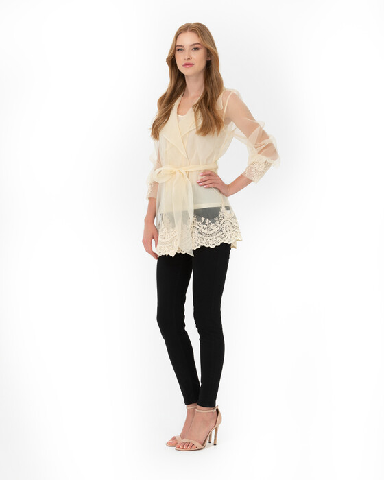 Fistolu Organze Ceket