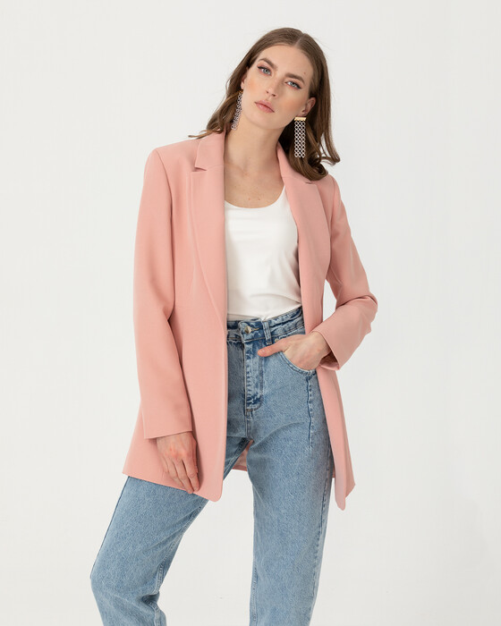 ONE BUTTON BLAZER JACKET