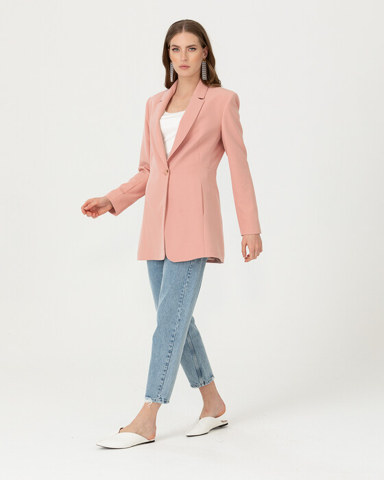 ONE BUTTON BLAZER JACKET