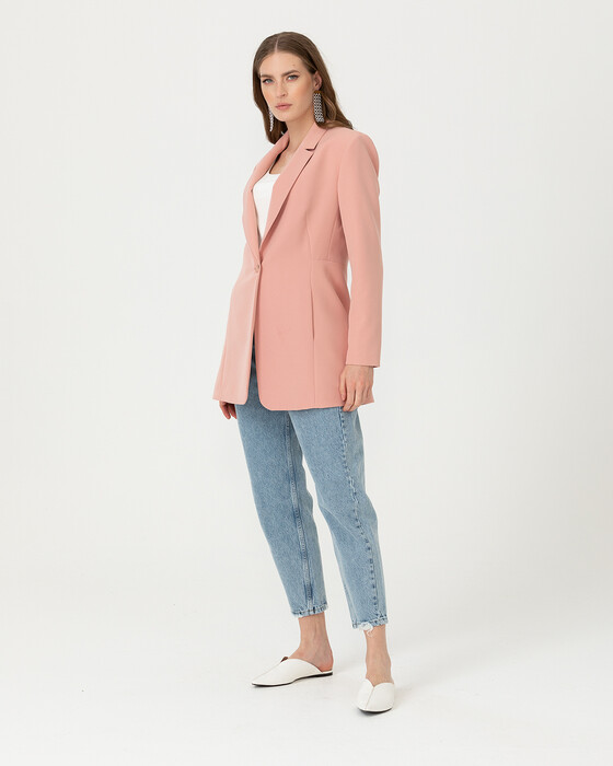 ONE BUTTON BLAZER JACKET