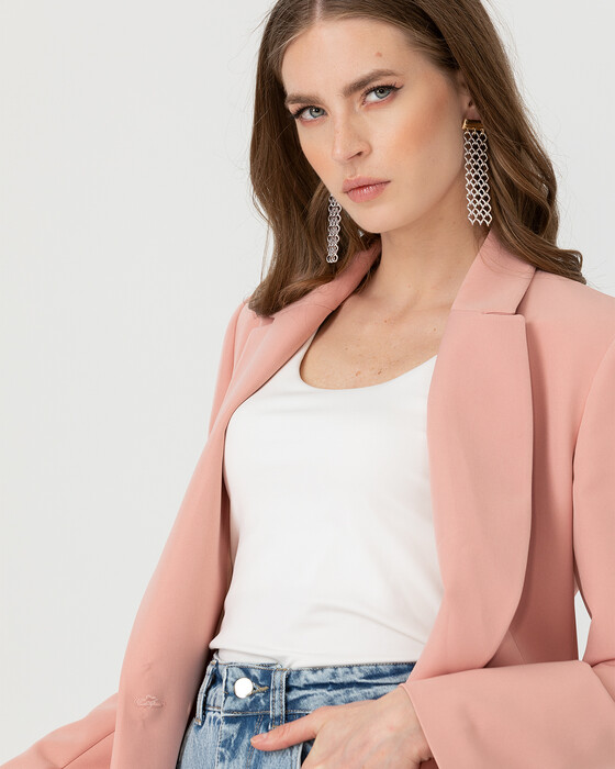 ONE BUTTON BLAZER JACKET