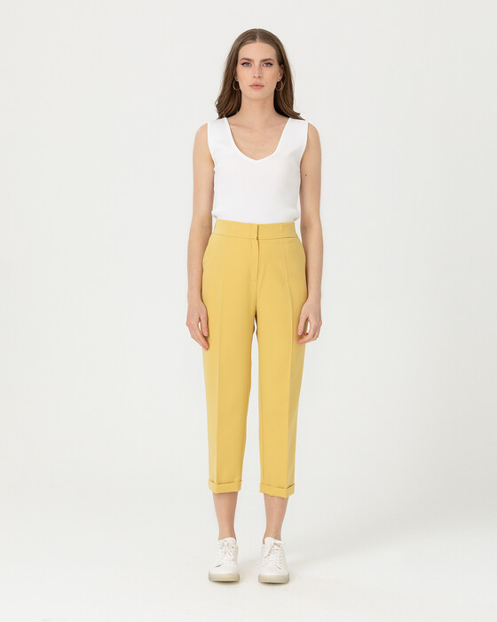Elastik Bel Klasik Pantolon