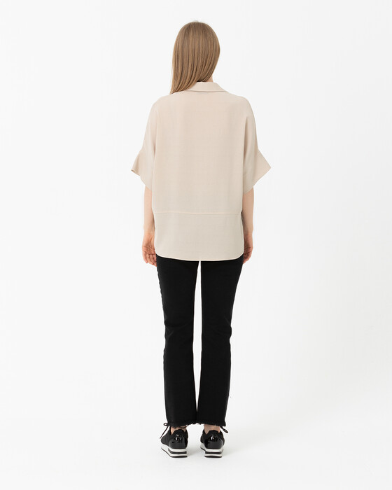 Paçası Püsküllü Denim Pantolon