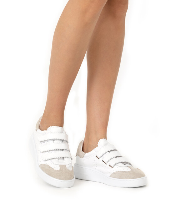 Bantlı Deri Sneaker