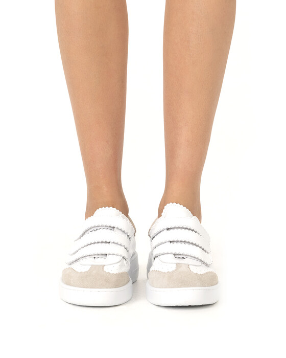 Bantlı Deri Sneaker