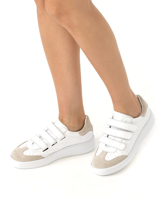 Bantlı Deri Sneaker