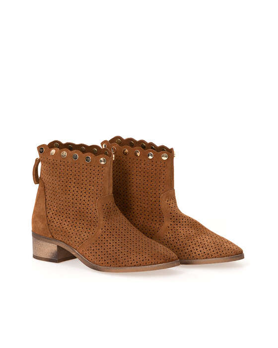 SUMMER BOOTS WITH ZIPPER BACK