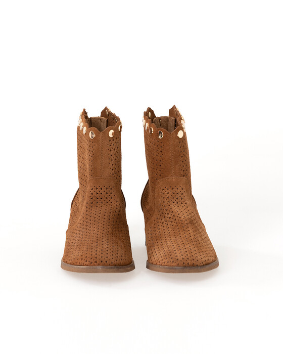 SUMMER BOOTS WITH ZIPPER BACK