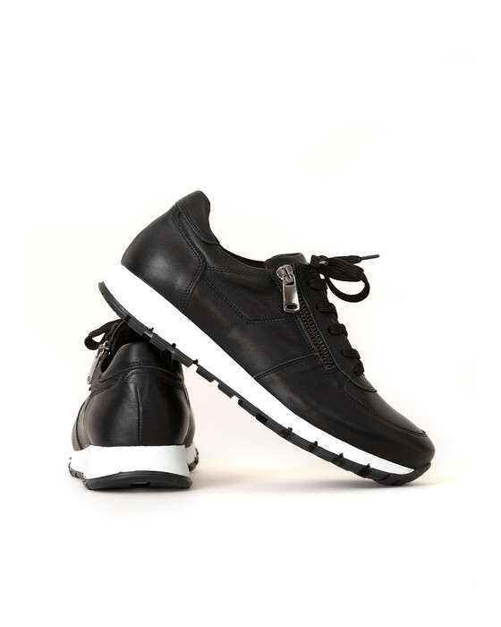 ZIPPER DETAILED SNEAKER SHOES