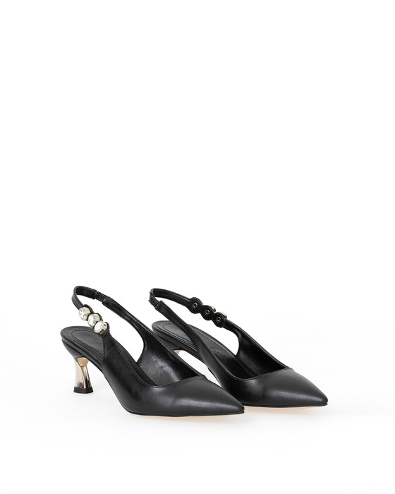 Arkası Açık Taş Detaylı Ayakkabı