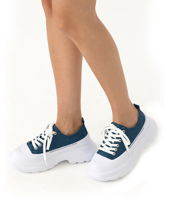 Kalın Tabanlı Bağcıklı Ayakkabı