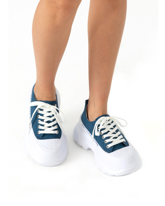 Kalın Tabanlı Bağcıklı Ayakkabı