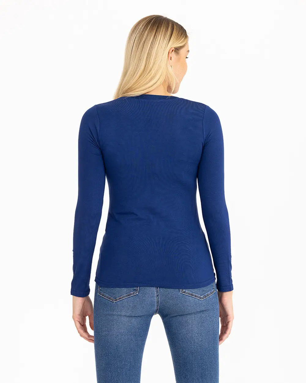 Round Neck Long Sleeve Basic T-Shirt