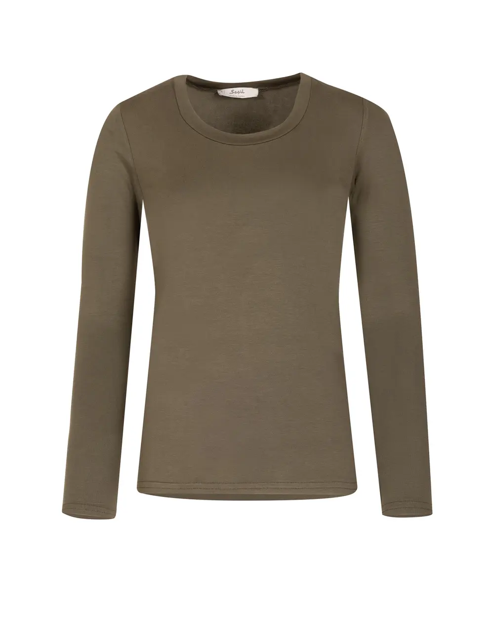 Round Neck Long Sleeve Basic T-Shirt