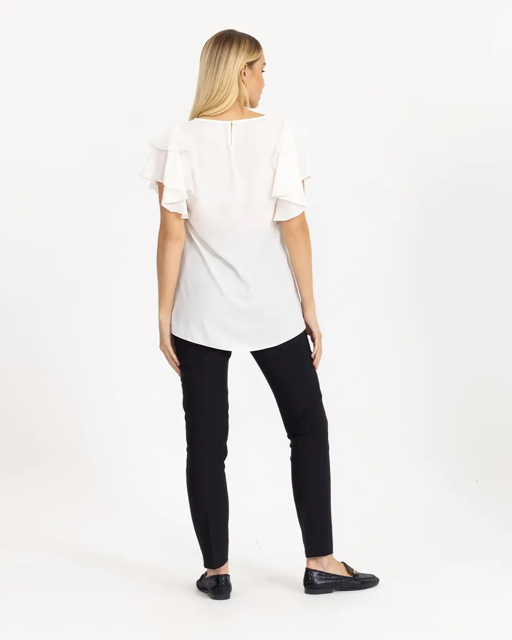 Kolları Volanlı Bluz