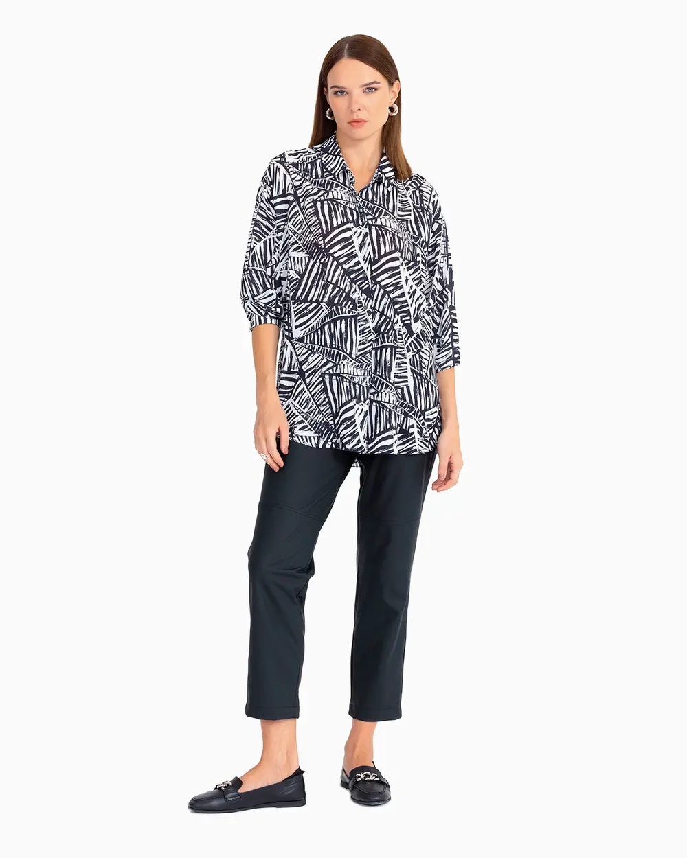 Desenli Rahat Kesim Gömlek