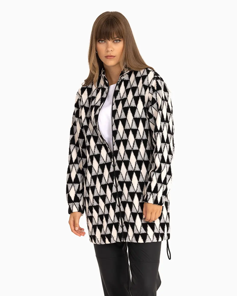 Geometric Patterned Sports Coat