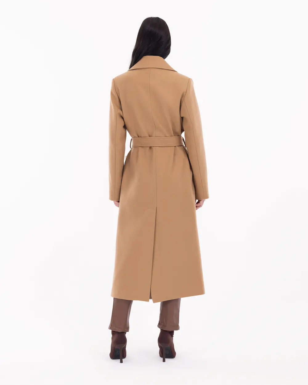 Wide Cut Belted Coat