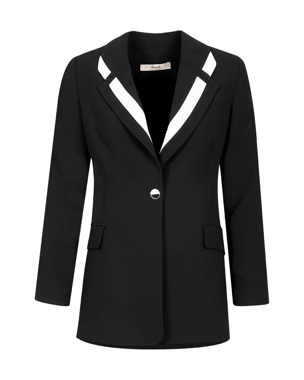 Yaka Detaylı Blazer Ceket