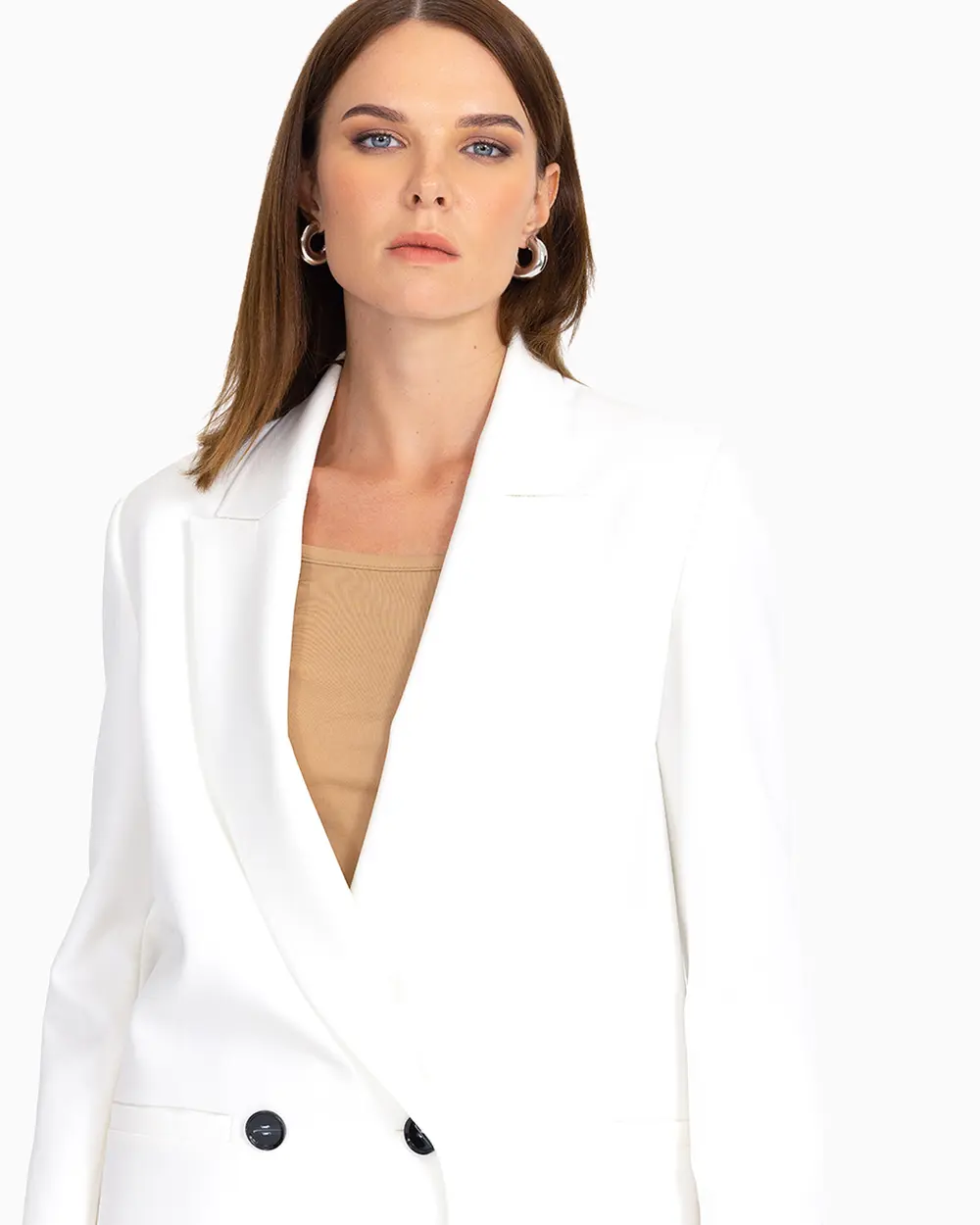  Double-breasted Double Buttoned Jacket