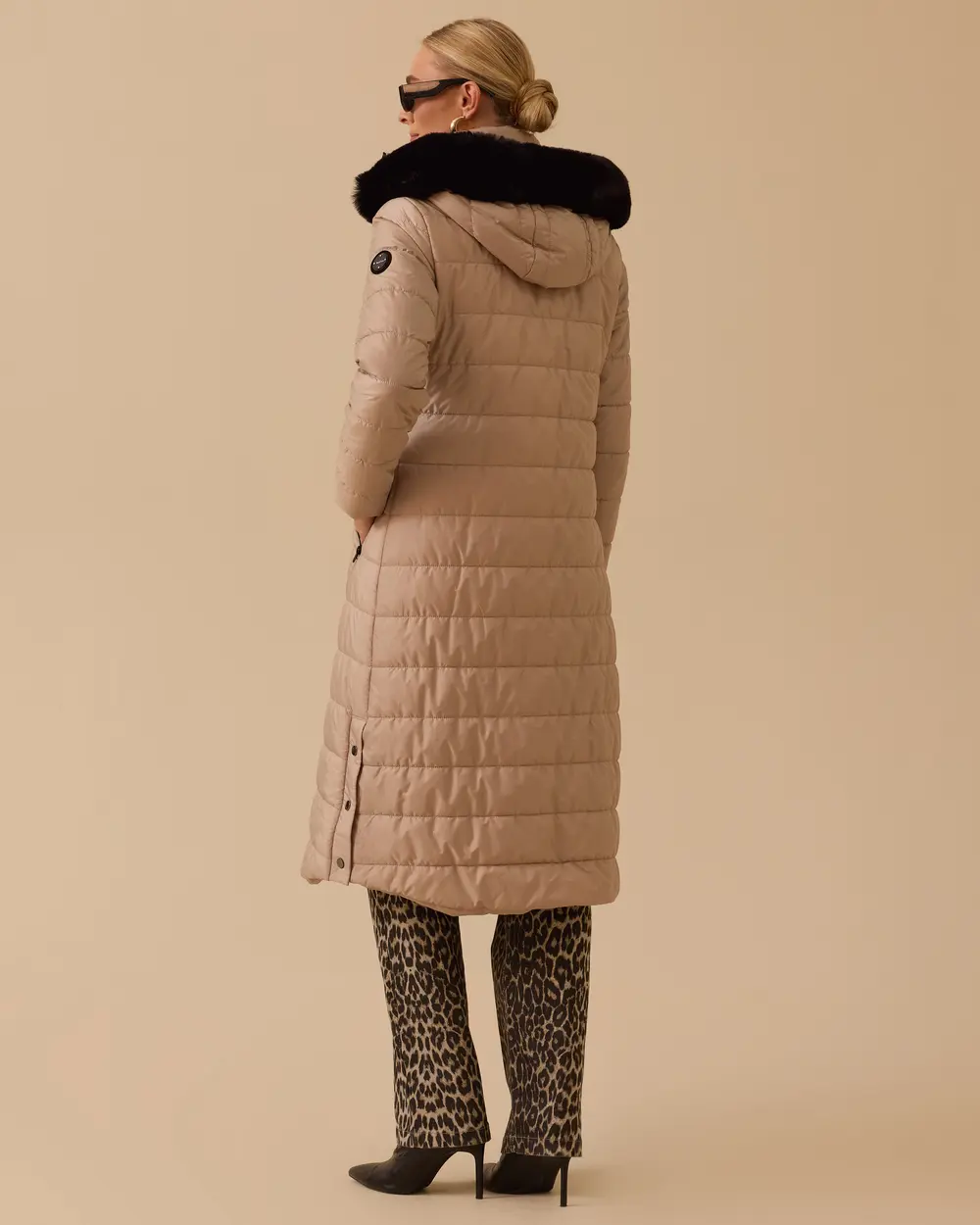 Midi Size Down Jacket