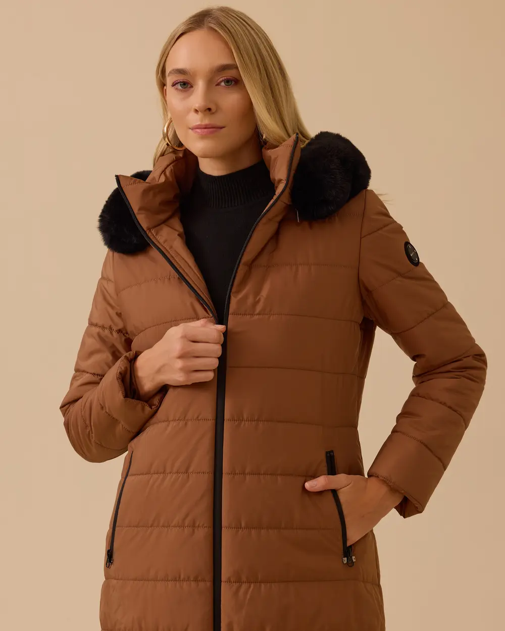 Midi Size Down Jacket