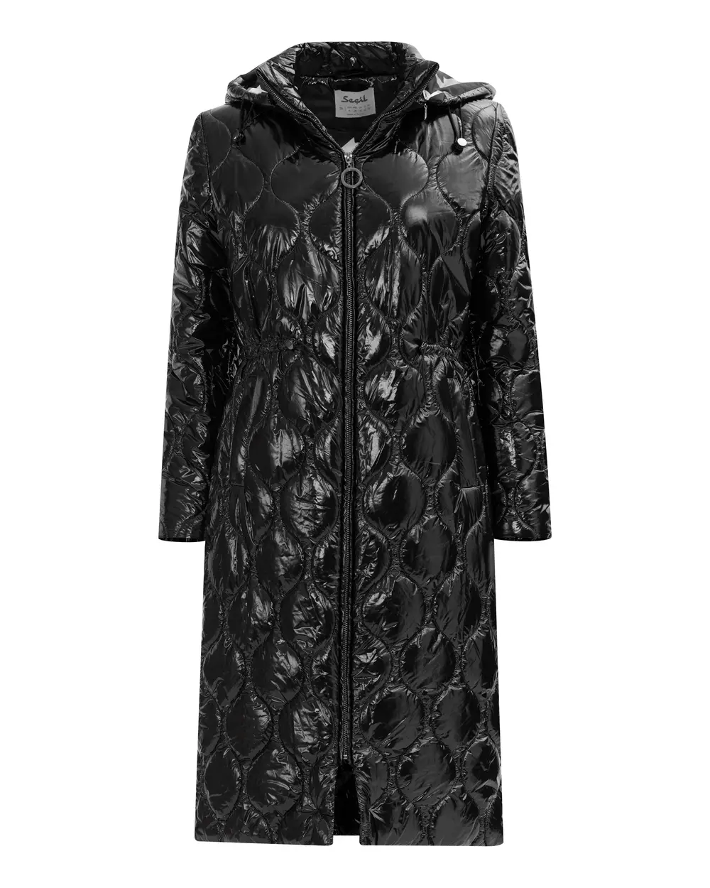 Beli Büzgülü Parlak Şişme Kaban