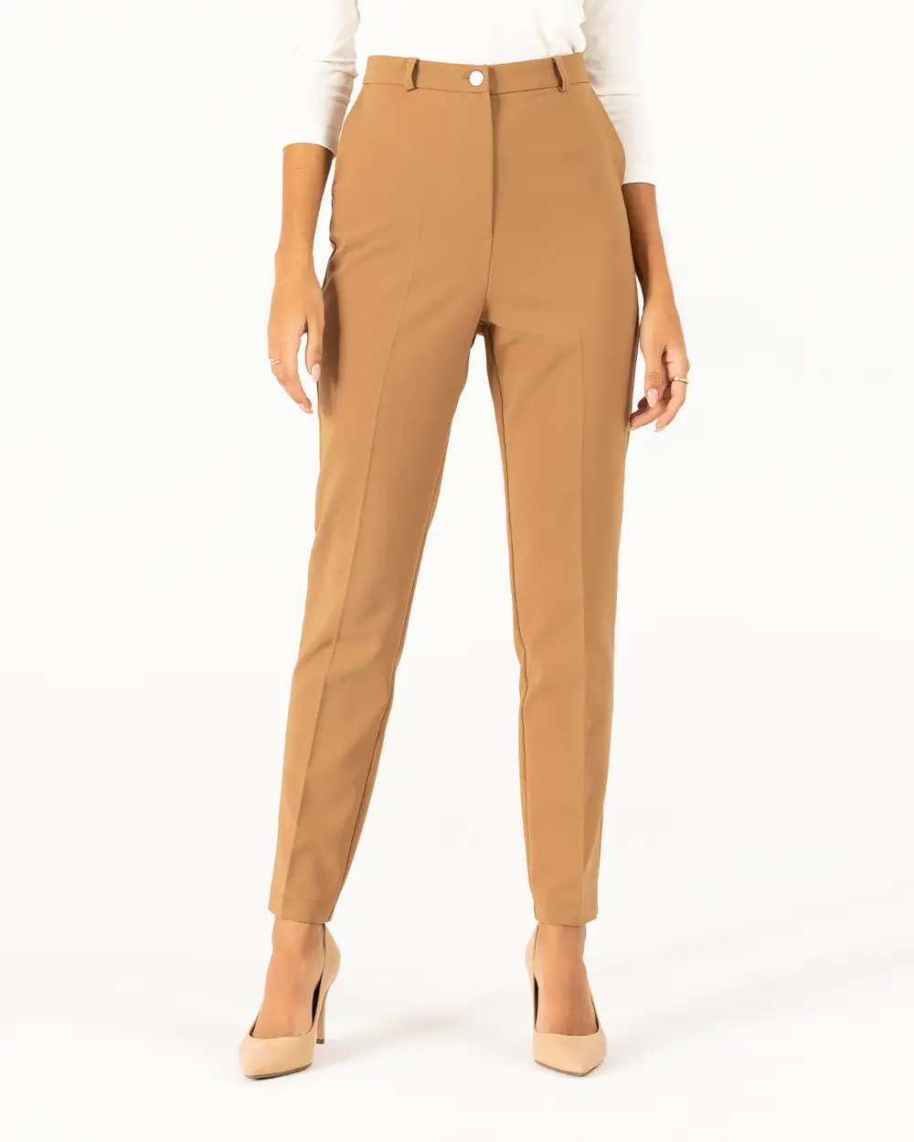 High Waist Cigarette Pants