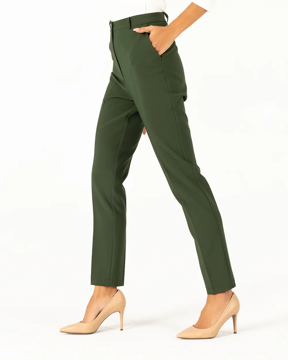 High Waist Cigarette Pants