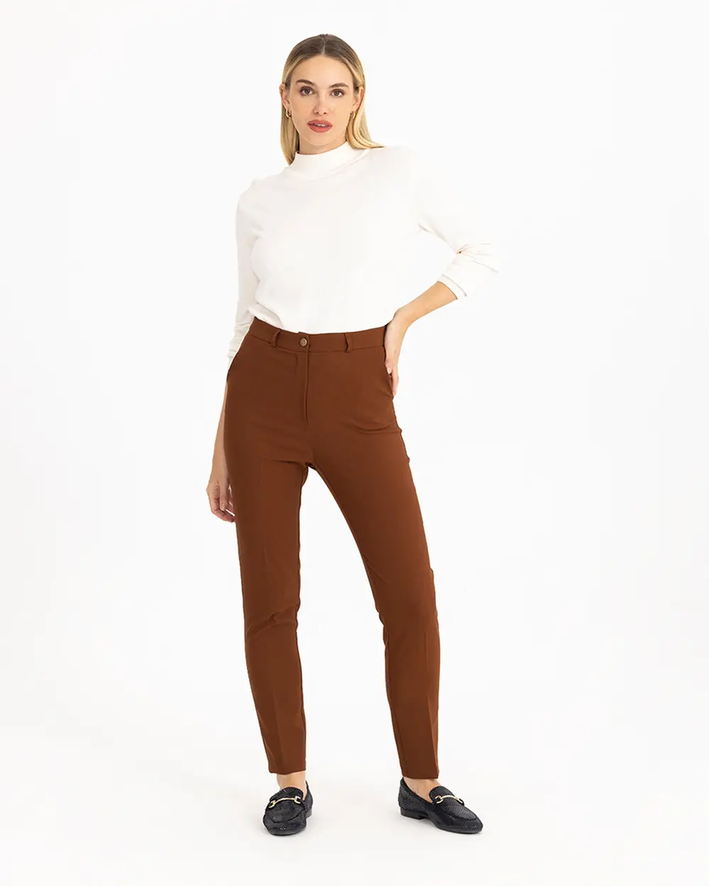 High waisted on sale cigarette pants