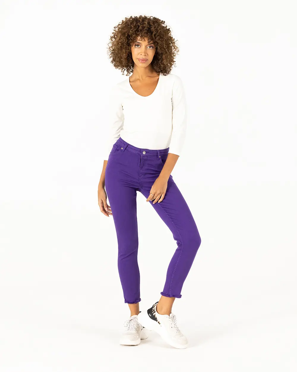 Torn Leg Canvas Trousers