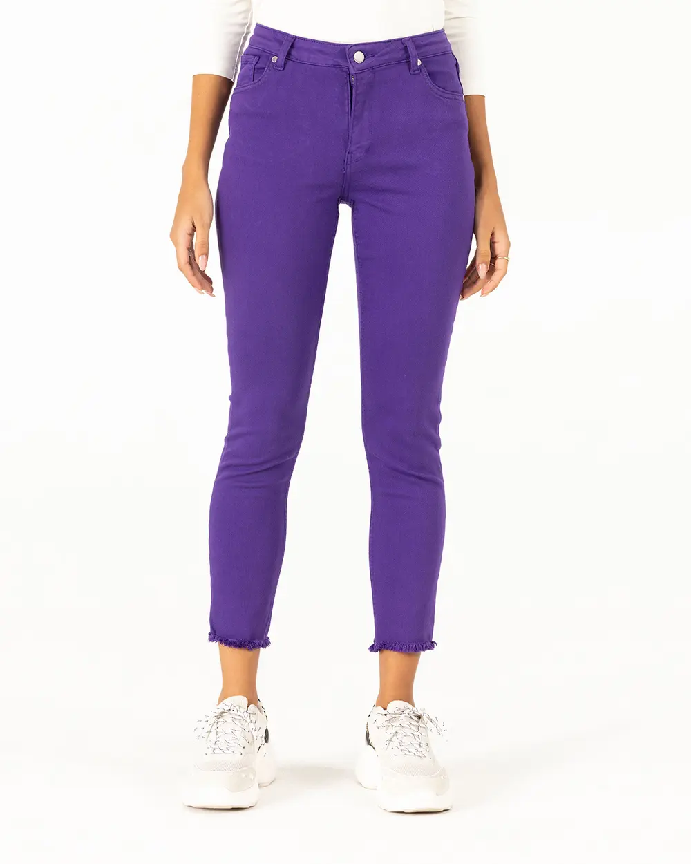 Torn Leg Canvas Trousers